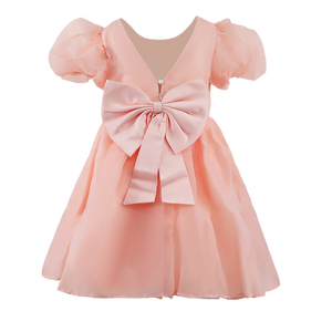 Robe de princesse à volants, manches bouffantes, tutu rose, robe en tulle pour filles, robe en dentelle pour <span class=keywords><strong>2</strong></span> à 12 ans - Product Image 2