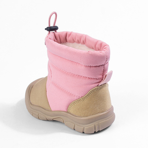 Bottes chaudes imperméables antidérapantes pour enfants unisexes en gros, automne/hiver, solides, pour l'extérieur, avec fermeture à boucle et crochet, pour enfants de 4 à 6 ans - Product Image 4