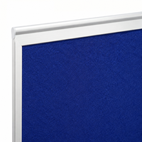Tableau d'affichage mural en feutre bleu avec cadre en aluminium, panneau d'affichage pour bureau, école et maison