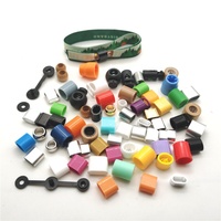 Fermeture de Bracelet personnalisée, Bracelet en plastique solide et Durable, Tube coulissant, accessoires de verrouillage