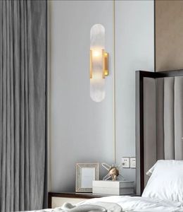 Lámpara de Pared LED Moderna de Hierro y Mármol Natural, Regulable, para Interiores, Dormitorio, Sala de Estar, Pasillo, <span class=keywords><strong>Escaleras</strong></span> - Product Image 3