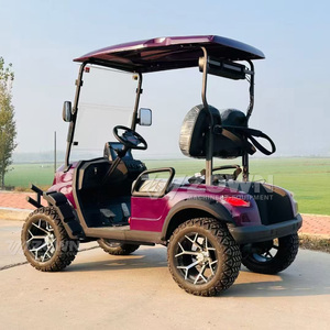 Carrito de golf eléctrico todoterreno elevado de 2 plazas con barra de luces LED para caza y patrullaje de propiedades - Product Image 3