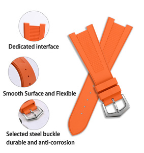 Remplacement de bracelet en caoutchouc de luxe pour <span class=keywords><strong>Patek</strong></span> Philipp <span class=keywords><strong>Nautilus</strong></span> 5711 5712 5726 5980 Bracelet de montre en caoutchouc FKM en 25mm <span class=keywords><strong>Prix</strong></span> de gros - Product Image 3