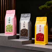 Sacs JIAHE personnalisés écologiques et recyclables mats à fenêtre et fermeture éclair pour café, thé et échantillons de sol – Vente en gros