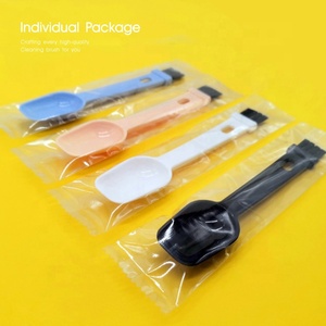 Sản Phẩm Rẻ Hơn 8-Màu Sắc Nhỏ Nhựa Scoop 5-Ml Mini Dài Mới Phát Minh Màu Xanh Đo Muỗng Với End Làm Sạch Bàn Chải - Product Image 2