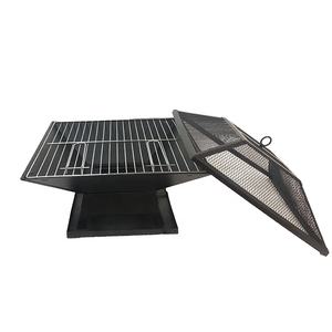 Commercio all'ingrosso cortile multifunzionale quadrato esterno riscaldamento camino legna pozzo del fuoco carbone Barbecue Barbecue griglie - Product Image 3