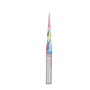 WEIX HRC55 konische Kugel Nase Ende Mühle Regenbogen beschichtet CNC-Fräser Schneider Wolfram-Stahl-Karbid-Fächer