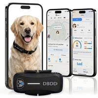 Collier GPS pour animaux de compagnie : positionnement GPS en temps réel, alertes géofonctionnelles, lumière LED, messages sonores, moniteur de santé, diagnostic IA, étanche