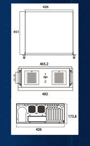 Industrieller Mini-<span class=keywords><strong>PC</strong></span> mit Intel-Prozessor 4 PCIe-Steckplätzen M.2-Steckplatz für Vibrations temperatur sensor und vorausschauende Wartung - Product Image 5