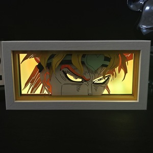 5 Styles de Lampes Boîte à Ombres en Papier Découpé <span class=keywords><strong>JoJo</strong></span>'s Bizarre Adventure Kujo Jotaro, Lumière Nocturne à Changement de Couleur, Série d'Anime Cartoon - Product Image 2