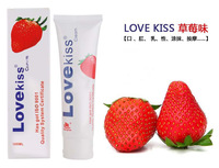 Lubrifiant personnel à base d'eau aromatisé à la fraise et au citron, gel intime lisse et longue durée pour adultes