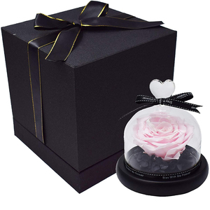 INUNION, ventas al por mayor, <span class=keywords><strong>rosas</strong></span> personalizadas para siempre con caja de regalo, flores preservadas, <span class=keywords><strong>rosas</strong></span> eternas en cúpula de cristal para <span class=keywords><strong>cumpleaños</strong></span>, San Valentín - Product Image 3