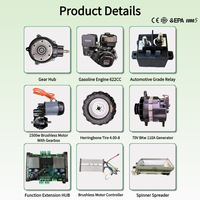 Épandeur d'engrais intelligent télécommandé SPRD500 – Machine rotative sans fil pour l'application de granulés de précision dans les fermes et vergers