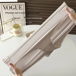 Winsor <span class=keywords><strong>Creek</strong></span> cộng với kích thước bikini của phụ nữ rắn dệt kim khe cao không chặt chẽ độ đàn hồi cao Mỏng Chống vi khuẩn lớn đáy quần - Product Image 4