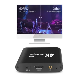 Full Hd Media Player Tv Box Auto Pay Loop Resume Function 4K 60fps for Gaming Multimedia Player