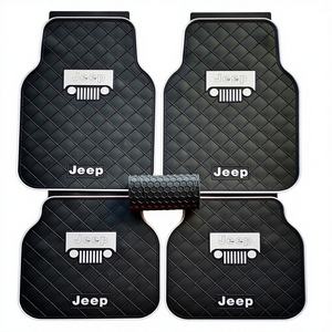 Ensemble de tapis de sol universels pour voiture, tapis en TPV antidérapants de qualité supérieure, durables, avec une épaisseur de 18 mm et un design luxueux à motif diamant - Product Image 1