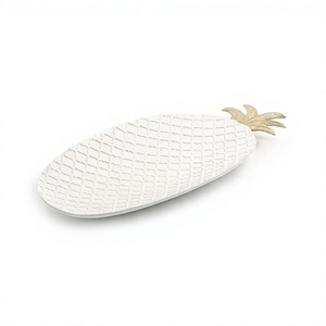 Superior Quality <b>Iron</b> Dessert Dish Fabulous Design White Color Chocolates Dates Serving Dish At <b>Cheapest</b> Price - Product Image 1