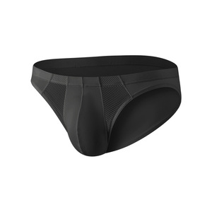 <span class=keywords><strong>Calzoncillos</strong></span> de malla transparente deportivos de talle alto para hombre, elásticos, de seda helada, con diseño hueco, sexy, nueva llegada - Product Image 5