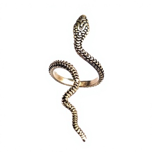 Anillo ajustable de serpiente para mujer, diseño clásico, dorado y plateado, 925 - Product Image 4