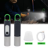 1000 Lumens haute puissance 15W P50 LED lampe de poche tactique Rechargeable blanc Laser torche lumière télescopique lanterne d'urgence extérieure