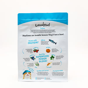 定制可重新密封滑块拉链平底处理猫粮湿袋袋 - Product Image 4