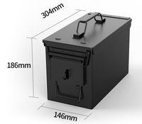 Boîte de rangement extérieure en métal étanche et antichoc M19A1/M2A1/PA108 FAT 30CAL 50CAL pour munitions