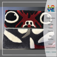 Dessin animé client Anime décorer tapis tufté 3d tapis de souris tapis de table touffetage avec Logo personnage forme de conception tapis fait main