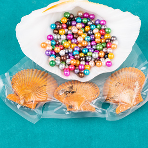 Love Wish-perla de 6-7mm 4a, Perla de calidad en concha roja, perla cultivada redonda suelta en ostra roja, envasado al vacío, regalo para fiesta - Product Image 3