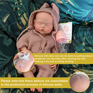 <span class=keywords><strong>Muñeca</strong></span> Bebé Reborn de <span class=keywords><strong>Silicona</strong></span> con Boca Abierta, 18 Pulgadas, Cuerpo Completo, Ponderada, Realista, Recién Nacida Dormida, Juguete de Dibujos Animados, Juguete Suave, Regalo - Product Image 3
