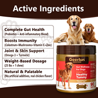Complément alimentaire pour animaux de compagnie OEM ODM avec colostrum, oméga-3, soutien digestif, renforcement immunitaire, probiotique pour chien sous forme de bouchées molles