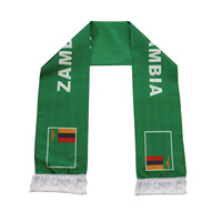 Gahumi 100% Polyester Écharpe électorale personnalisée Vente en gros Usine Président Campagne Promotionnelle Châles traditionnels pour la Zambie