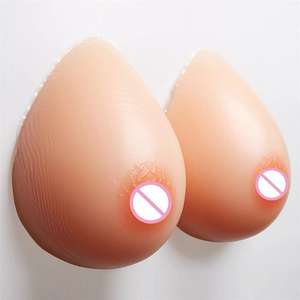 Ayarlanabilir askıları yapay meme ile gerçek dokunmatik silikon yapay meme tam boy - Product Image 3