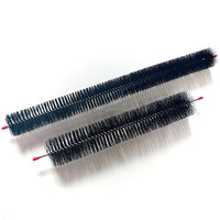Brosse à cheveux en nylon de qualité industrielle de haute qualité Triple Teasing et brosse de gouttière à queue de rat en poils de peigne