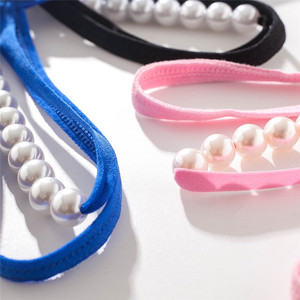 String en dentelle pour femme avec perles, culotte taille basse sans couture pour adultes, disponible en blanc, noir, rouge, rose, bleu, rouge rosé - Product Image 3