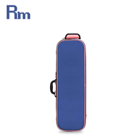 Étui à violon en cuir de haute qualité avec doublure en velours, taille 4/4, sac de transport léger en polyfoam avec poignée moulée # 10 fermetures éclair