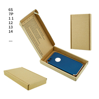 Boîte d'expédition personnalisée avec logo pour étui de téléphone, emballage e-commerce, accessoires mobiles