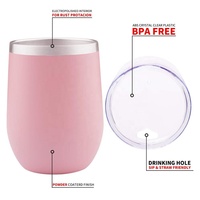LUCKCHEN vin Sublimation gobelet avec couvercle isolé en acier inoxydable Double paroi Sport Logo imprimé 8oz/12oz/16oz tasses de voyage