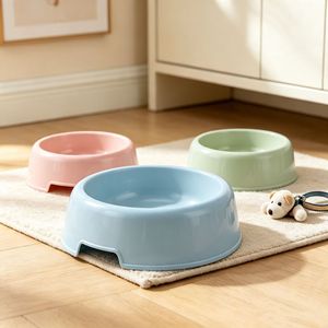 Pet Bowl <b>Feeder</b> Dog Bowl Colorful Plastic Portable Small <b>Cat</b> Dog Feeding Bowl - Product Image 1