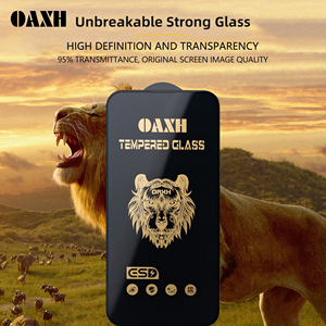 Ripiegabile Lion King elettrolitica in vetro temperato con olio Anti schermo statico per <span class=keywords><strong>iphone</strong></span> per xiaomi note 12 /13 proteggi schermo - Product Image 6