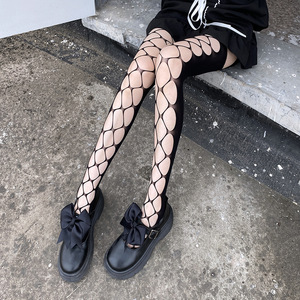 JK Vớ Treo Cyber Phổ Biến Lỗ Mùa Hè Mỏng Nhật Bản Mô Hình Ống Dài Hơn Đầu Gối Lolita Vớ Phụ Nữ - Product Image 2