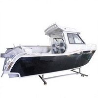 Yacht de pêche en alliage d'aluminium de 20 pieds avec moteur et système de commande en option