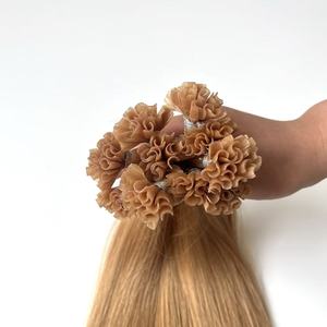 Ekstensi Rambut Keratin Virgin Eropa Lembut Pre-Bonded Super Double Drawn Machine Double Weft Remi Nail U Tip 100% Rambut Asli Manusia - Product Image 4