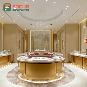 Sistema de Muebles Modernos para Joyería, Superficie Pulida, Mostrador de Exhibición Comercial para Tiendas - Product Image 4