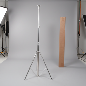 2.8m高品質プロ仕様ステンレス製写真撮影用ビデオライトスタンド三脚、スプリングクッション付きノブロック、耐荷重10kg - Product Image 2