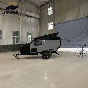 Mini-<span class=keywords><strong>caravane</strong></span> tout-terrain en aluminium avec extension coulissante, camping-car compact, camping-car solaire, remorque à outils - Product Image 1