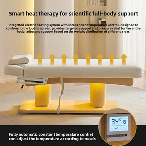 Cama de Masaje Eléctrica con Calefacción, para Tratamientos de Belleza y Spa de Cuerpo Completo, con Funciones de Fisioterapia y para Pestañas, Mueble de Salón - Product Image 4