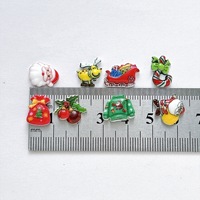 Offre Spéciale – 30 Breloques 3D en Résine Non Toxique pour Ongles à Presser, Personnalisables avec Logo, Décorations Mignonnes de Noël et de Dessins Animés