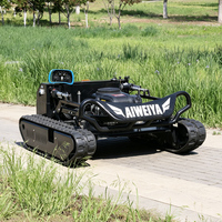 Tondeuse robotisée à gaz haute puissance en gros, machine intelligente télécommandée pour l'aménagement paysager extérieur et les parcs