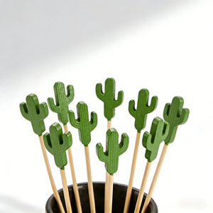 Palillos de Bambú Desechables de 20 cm al por Mayor, Tenedores Biodegradables de Bambú, Palillos para Frutas Seguros para Alimentos, para Fiestas y Restaurantes - Product Image 3