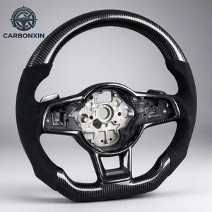 Volante de Cuero y Fibra de Carbono Forjada para VW Golf 7R/GTI/MK7/Golf7.5/Sportsvan/Lamando/R-Line - Product Image 2